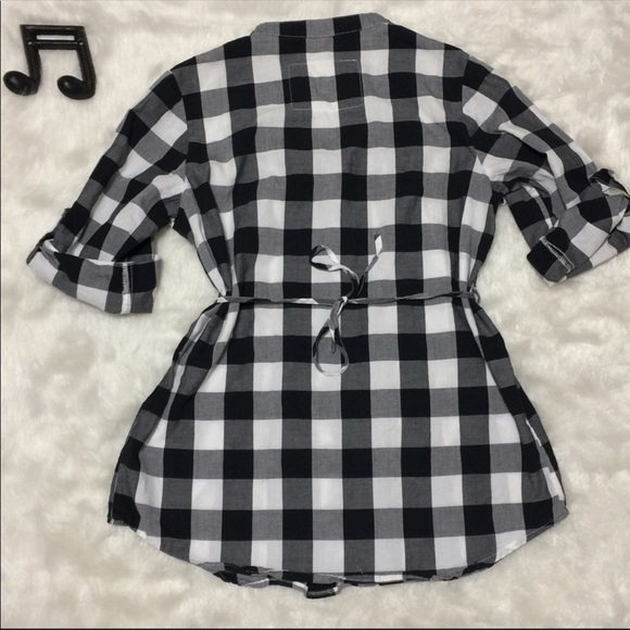 Buffalo Check Tie-Back Tunic - Picture 4 of 6